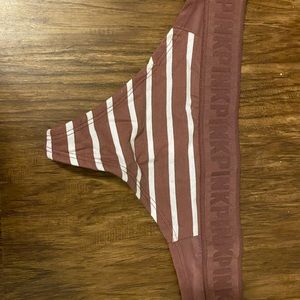 VS PINK cotton thong w elastic waistband size M